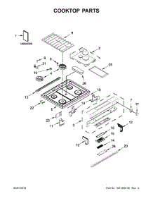 Cooktop Parts parts for Kitchenaid Range YKSDB900ESS3 from AppliancePartsPros.com