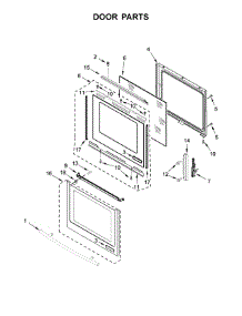 Door Parts parts for Jenn-Air Electric Range JES1750ES0 from AppliancePartsPros.com