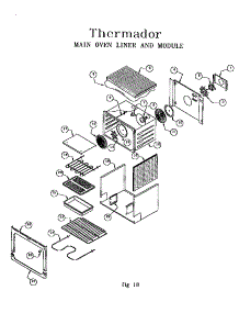 Main Oven Liner And Module parts for Thermador Electric Range REF30QW / 9708 & UP from AppliancePartsPros.com