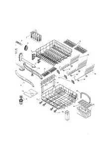 Racks parts for Bosch Dishwasher SHU4316UC/11 from AppliancePartsPros.com