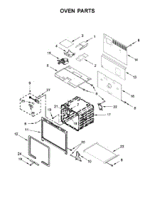 Oven Parts parts for Kitchenaid Range KDRS467VMW01 from AppliancePartsPros.com