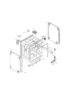 Tank Assembly parts for Bosch Dishwasher SHU4322UC/12 from AppliancePartsPros.com