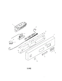 Fascia Panel parts for Bosch Dishwasher SHU4322UC/12 from AppliancePartsPros.com