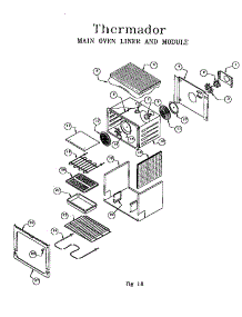 Main Oven Liner And Module parts for Thermador Electric Range RES30QB / 9708 & UP from AppliancePartsPros.com