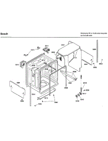 Frame parts for Bosch Dishwasher SHX46L15UC/24 from AppliancePartsPros.com