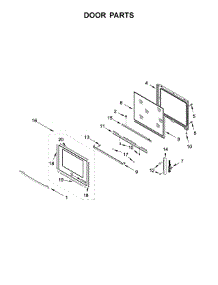 Door Parts parts for Jenn-Air Electric Range JES1750FB0 from AppliancePartsPros.com