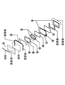 Main Oven Door Assembly parts for Thermador Range RDSS30Q from AppliancePartsPros.com