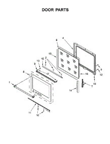 Door Parts parts for Kitchenaid Electric Range KSEG700EBS3 from AppliancePartsPros.com