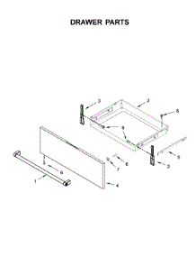 Drawer Parts parts for Kitchenaid Electric Range KSEG700EBS3 from AppliancePartsPros.com