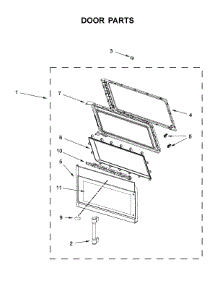 Door Parts parts for Maytag Microwave/Hood Combo YMMV4205FZ3 from AppliancePartsPros.com
