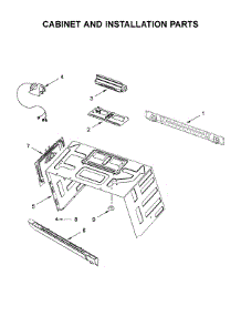 Cabinet And Installation Parts parts for Maytag Microwave/Hood Combo MMV6190FB1 from AppliancePartsPros.com