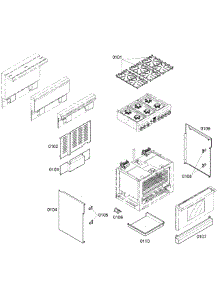 Main Assy parts for Thermador Range PD366BS/07 from AppliancePartsPros.com