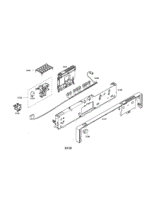 Control Unit / Frame parts for Bosch Dishwasher SHX45P05UC/53 from AppliancePartsPros.com