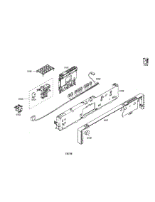 Controller Unit / Facia Panel parts for Bosch Dishwasher SHX45P05UC/59 from AppliancePartsPros.com