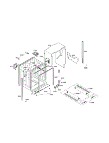 Tub parts for Bosch Dishwasher SHX45P05UC/59 from AppliancePartsPros.com
