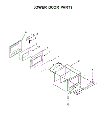 Lower Door Parts parts for Kitchenaid Electric Range YKFID500ESS2 from AppliancePartsPros.com