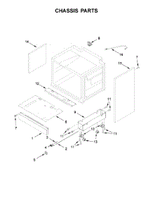 Chassis Parts parts for Jenn-Air Range JGRP436WP02 from AppliancePartsPros.com