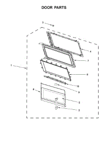 Door Parts parts for Maytag Microwave/Hood Combo MMV5220FZ1 from AppliancePartsPros.com