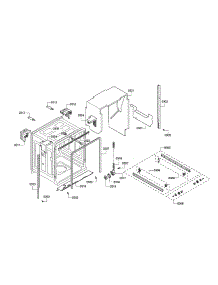 Tub parts for Bosch Dishwasher SHX45P05UC/62 from AppliancePartsPros.com