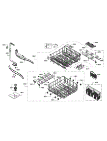 Spray Arms / Racks parts for Bosch Dishwasher SHX45P05UC/62 from AppliancePartsPros.com
