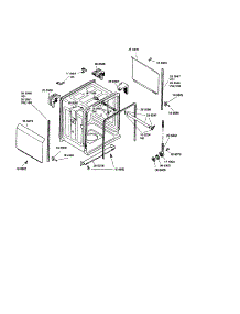 Tank Assembly parts for Bosch Dishwasher SHX33A05UC/14 / FD8211 from AppliancePartsPros.com