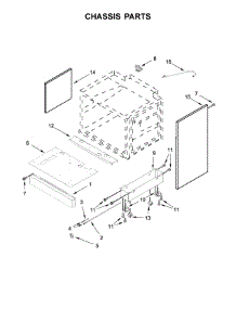 Chassis Parts parts for Jenn-Air Range JLRP536WP01 from AppliancePartsPros.com