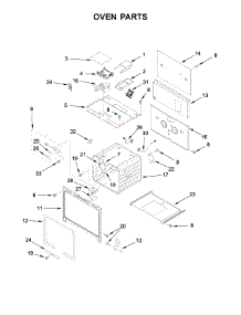 Oven Parts parts for Jenn-Air Range JLRP536WP01 from AppliancePartsPros.com