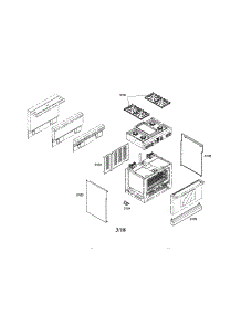 Main Unit parts for Thermador Range PDR364GDZS/01 from AppliancePartsPros.com