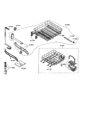 Racks parts for Bosch Dishwasher SHX33A05UC/14 / FD8211 from AppliancePartsPros.com