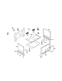 Side Panels / Front Frame / Cooling Fan parts for Thermador Range PDR364GDZS/01 from AppliancePartsPros.com