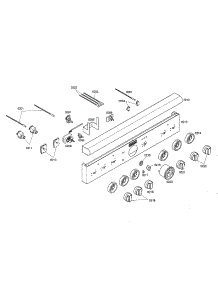 Facia Panel / Knobs parts for Thermador Range PDR364GDZS/02 from AppliancePartsPros.com