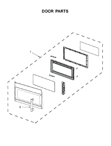 Door Parts parts for Maytag Microwave/Hood Combo MMV1174FB2 from AppliancePartsPros.com
