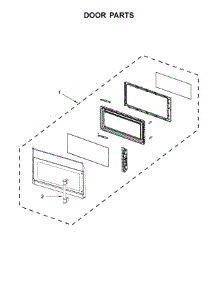 Door Parts parts for Maytag Microwave/Hood Combo MMV1174FS0 from AppliancePartsPros.com