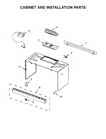 Cabinet And Installation Parts parts for Maytag Microwave/Hood Combo YMMV4203WB4 from AppliancePartsPros.com