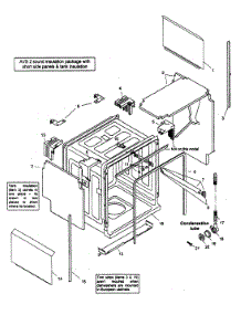 Tank Assy parts for Bosch Dishwasher SHX43E02UC/14 from AppliancePartsPros.com