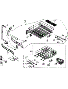 Racks parts for Bosch Dishwasher SHX43E02UC/14 from AppliancePartsPros.com