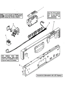 Fascia Panel parts for Bosch Dishwasher SHX43E05UC/14 from AppliancePartsPros.com