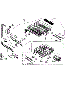 Racks parts for Bosch Dishwasher SHX43E05UC/14 from AppliancePartsPros.com
