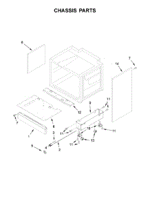 Chassis Parts parts for Jenn-Air Range JDRP536WP03 from AppliancePartsPros.com