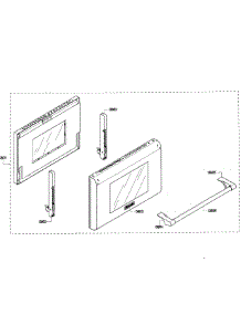Door Assy parts for Thermador Range PRD304EG/06 from AppliancePartsPros.com