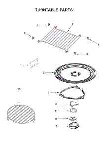 Turntable Parts parts for Maytag Microwave/Hood Combo YMMV6190FZ2 from AppliancePartsPros.com