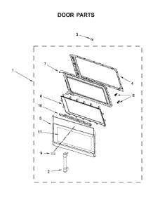 Door Parts parts for Maytag Microwave/Hood Combo YMMV6190FZ2 from AppliancePartsPros.com