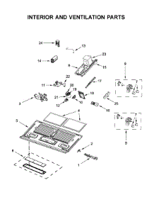 Interior And Ventilation Parts parts for Maytag Microwave/Hood Combo YMMV6190FZ2 from AppliancePartsPros.com