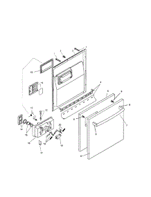 Door Assembly parts for Bosch Dishwasher SHX46B05UC/14 from AppliancePartsPros.com