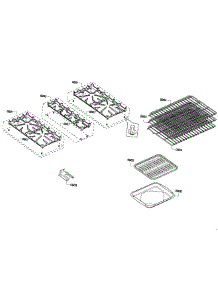 Grids / Shelfs parts for Thermador Range PRD304EG/12 from AppliancePartsPros.com