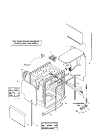 Tank Assembly parts for Bosch Dishwasher SHX46B05UC/14 from AppliancePartsPros.com