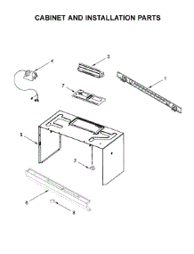 Cabinet And Installation Parts parts for Maytag Microwave/Hood Combo MMV1174FZ2 from AppliancePartsPros.com