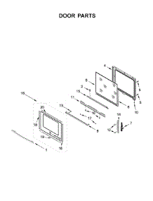 Door Parts parts for Jenn-Air Electric Range JES1750FB1 from AppliancePartsPros.com