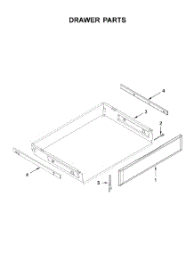 Drawer Parts parts for Kitchenaid Electric Range KFEG500ESS3 from AppliancePartsPros.com