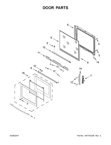 Door Parts parts for Jenn-Air Electric Range JES1750FS0 from AppliancePartsPros.com